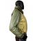 G-Gator Olive Green Genuine Lambskin Leather Bomber Jacket With Python Trimming Mink Collar 1020-2.